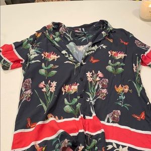 Button up floral shirt